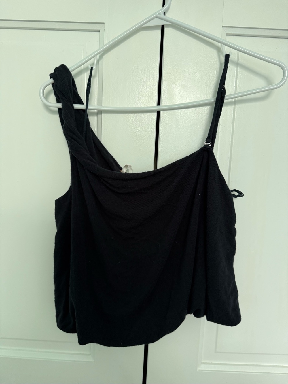 Free People Black Draped Camisole Tank